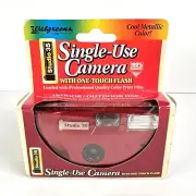Vintage Single Use Camera Studio 35 Walgreens Metallic Red Sealed