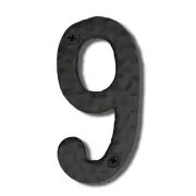 4 inch Cast Iron Mailbox Numbers - Screw In & Hammer Surface Finished House N...