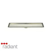 Radiant Tile Insert Linear Shower Grate-100mm x600mm-74mm Outlet