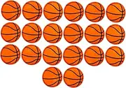 Beatifufu 20pcs Basketball Designed Embroidered Patches for Clothing Durable Applique for Jeans Bags and Hats for Repairing Decorative Enhancement Orange