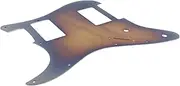 2 Humbucker Electric Guitar Pickguard, Aluminum Alloy Material, Stylish Scratch Plate with Anti Scratch Design, Easy Installation, sturdy Guitar Pick Guard (Bronze)