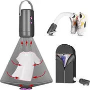 Portable Clothes Dryer, 500W Mini Dryer Travel Clothes Dryer Machine for Apartments, Small Clothe Dryers Suitable for Underwear, Panties, Gym Shorts, Baby and Pet Clothes (with AU Adapter)