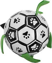 Interactive Dog Soccer Ball with Handles Durable Indoor Outdoor for Small Dogs Safe Materials Easy Handling for Active Play and Exercise
