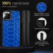 Handmade Apple Iphone 12 Pro Max Python Lizard Leather Back Case in Gift Box
