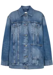 Ganni Faded Denim Jacket - S/M (UK10-12 / M) S/M (UK10-12 / M)