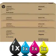 4-Pack HP W9190MC-W9193MC CMYK Managed LaserJet Compatible Toner [W9040MC-W9043MC], hp w9190mc, hp w9191mc, hp w9192mc, hp w9193mc