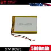 3.7V 5000mAh Polymer Li-ion Battery Lipo For iPod Tablet PC GPS PDA 105575