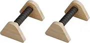 Generic 2x Parallettes Bar for Push Ups with Wood Handles