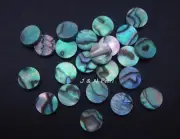 J&N Pearl 0.06"/1.5mm Thick Paua Abalone Inlay Dots 10mm,20+2pcs Free