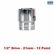 Kincrome K2873 - Socket 1/2" Drive 21mm Mirror Polish