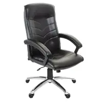 在飛比找博客來優惠-GXG 高背皮面 電腦椅 (鋁合金腳座/防刮輪) TW-10