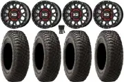 KS135 Grenade Black 15" Wheels 30" BFG KM3 Tires Polaris Ranger XP 9/1K