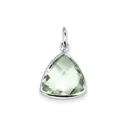 Sterling Silver Green Quartz Pendant