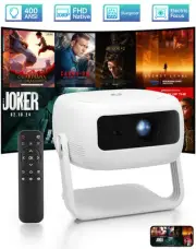 400ANSI 1080P Full HD Projector, Home Theater Projector with WiFi & Bluetooth...