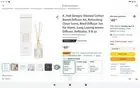 K. Hall Designs Washed Cotton Boxed Diffuser Kit, Reed Diffuser Set for Home