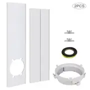 67-120cm Portable AC Window Kit Slide Rail Interlock Design Air Conditioning Outlet Accessories Vertical Horizontal Sliding Windows