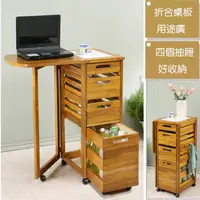 在飛比找momo購物網優惠-【C&B】日式鄉村風折合餐桌蔬果櫃