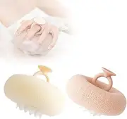 Super Soft Sunflower Suction Cup Bath Ball, 2025 New Exfoliating Bath Sponge Cleaning Brush with Suction Cup, 2-in-1 Sunflower Bath Sponge Ball Exfoliating Body Cleaning Brush for Women Men (A)