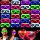 30 Pack LED Glasses Light Up Patriotic Party Glasses Glow in The Dark Party S...
