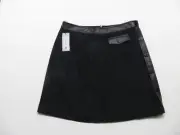 Karl Lagerfeld Skirt Womens 12 Pull-On Zip Black