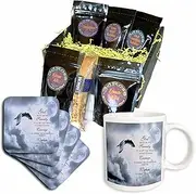 3dRose cgb_52227_1 The Serenity Prayer a Beautiful Dove one of a Kind Graphic Will Inspire All-Coffee Gift Basket, Multicolor