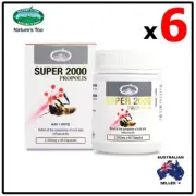 6 x Nature's Top PROPOLIS SUPER 2000mg 90 capsules
