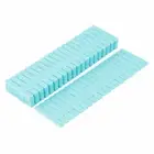 Household Plastic Adjustable Separator Grid Tidy Drawer Dividers Blue 8 Pcs