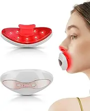 Red Light Device, FERNIDA 2 in 1 Lip and Eye Care Tool with Heated for Anti-Aging, Smooth Lip Wrinkles, Lip Plumper and Reduce Dark Circles, 4 Levels Heating Temps, White