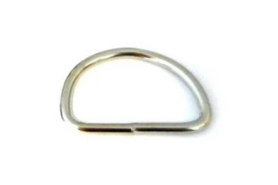 30mm 1 1/4 in. Silver Chrome Metal D-Ring for Straps Bag Making Leathercraft