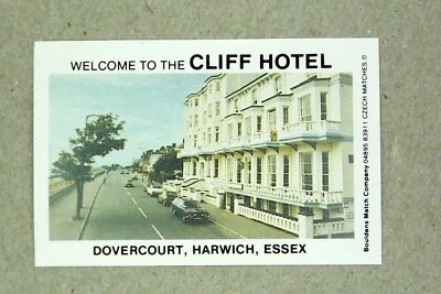 Matchbox label Bouldens Cliff Hotel Dovercourt Harwich Essex MM375