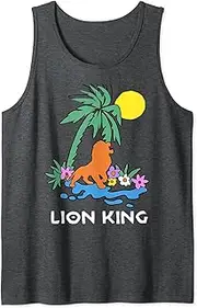 [Disney] The Lion King Simba Spring Palm Tree Tank Top