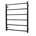 Radiant Matte Black 700 x 830mm Square Non Heated Towel Rail BSLTR01