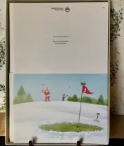 Vintage GOLF Christmas Greeting Cards USGA by artist Brian May UNUSED 13 cards