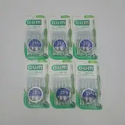 6x GUM - 872FC6 Proxabrush Go-Betweens Interdental Brushes, Tight, 10 Count Each