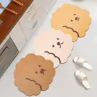 Bread/bear/dog Pattern Kitchen Carpet Irregular Shaped Entrance Doormat Sofa
