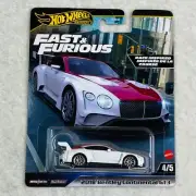 2018 Bentley Continental GT3 Fast & Furious Hot Wheels Premium #4/5 Diecast 2024