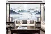3D Misty Valley 1314 Wall Murals Self-adhesive Vinyl Wallpaper Murals