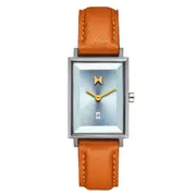 MVMT Tan Leather Light Blue Dial Women's Watch - 28000370D