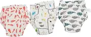 [Hohopeti] 3pcs 4 Training Pants Briefs Training Pants Panties for Cotton Nappy Panties Newborn Diapers Diapers Newborn Nappy Gauze