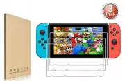 3Pack Premium 9H Tempered Glass Screen Protector Guard For Nintendo Switch