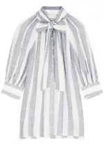 Zimmermann Matchmaker Striped Woven Shirt - Blue - 4 (UK 16 / XL) 4 (UK 16 / XL)