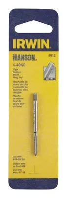 Irwin 8012 Hanson Machine Screw HCS Right-Hand Plug Tap #4-40 UNC