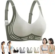 [HUIQINGLI] Statisticalt Support Bra, 2025 New Powerful Push-Up Wireless Bras, Anti Sagging Brassiere for Older Women