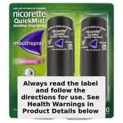 Nicorette QuickMist Nicotine Mouth Spray Berry 2 x 150 Sprays