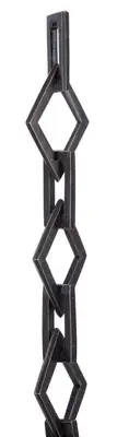B&P Lamp Antique Bronze Finish, Large Gothic Style Chain, Ft.