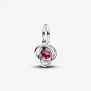 *BRAND NEW* Pandora Silver October Pink Eternity Circle Dangle Charm 793125C10