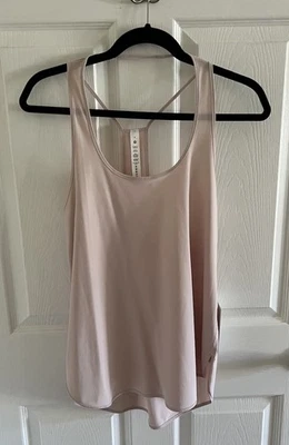 Lululemon Coastal Racerback Cut Out Tank Top MITP MISTY PINK SIZE 4 NWT