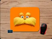 DR SEUSS THE LORAX THEME DESIGN ORANGE MOUSE PAD MAT NONSLIP HOME OFFICE GIFT