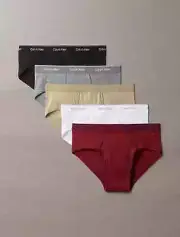 Calvin Klein Men's Cotton Classics 5-Pack Hip Brief NB4100 NEW with TAGS