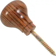 Wooden Knob Cane Handle Replacement Vintage Design for Walking Sticks Trekking Poles and Crutches Unique Support for Seniors Men Women Tip Included